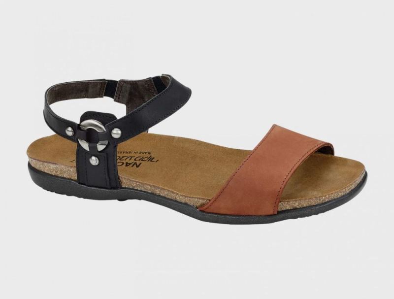 Naot | Sabrina-Jet Black / Hawaiian Brown Nubuck