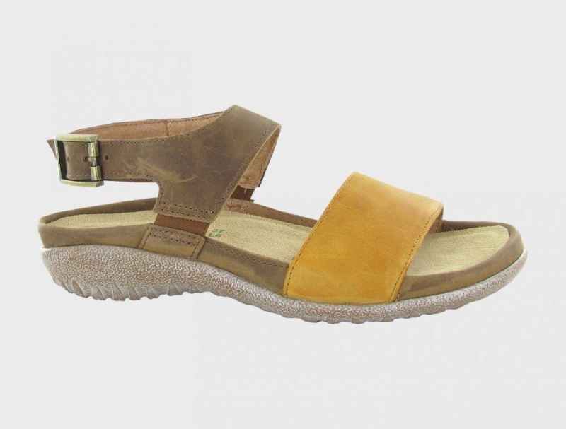 Naot | Haki-Oily Dune Nubuck / Saddle Brown Lthr