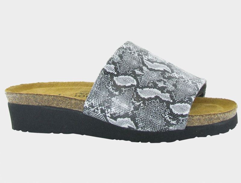 Naot | Alana-Black / White Python Stretch