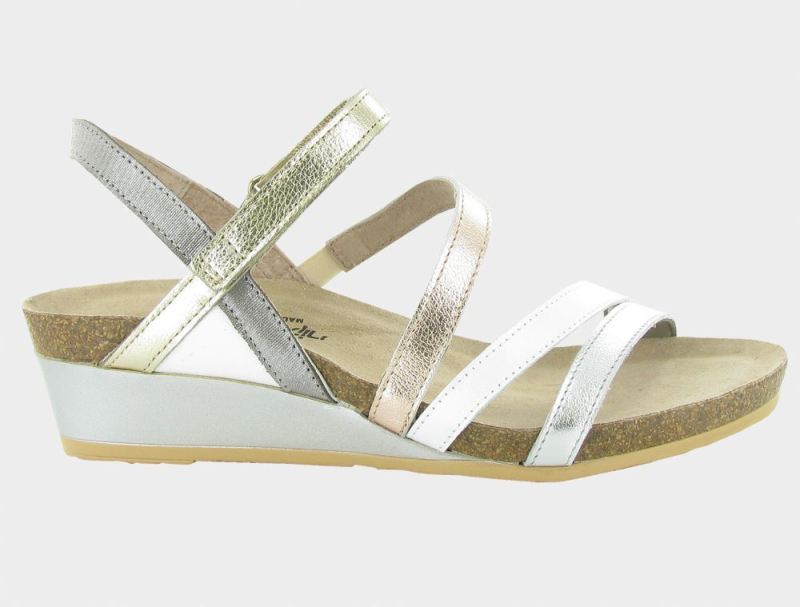 Naot | Hero-Soft Silver / Pearl White / Soft Rose Gold / Radiant Gold / Silver Threads Lthr