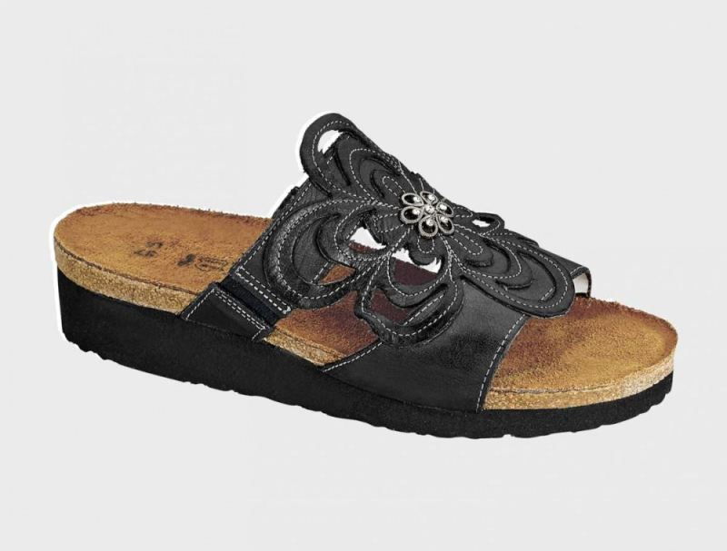 Naot | Sandy-Brushed Black Leather