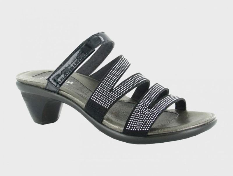 Naot | Formal-Black w / Silver Rivets / Black Patent Lthr