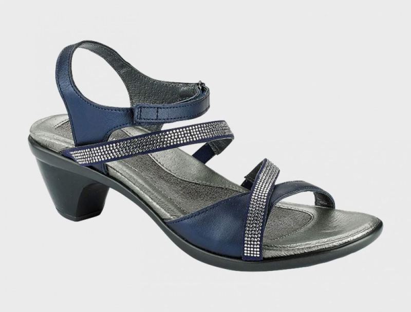 Naot | Innovate-Polar Sea Lthr / Navy w / Clear Rhinestones