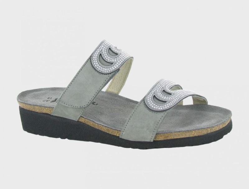 Naot | Ainsley-Light Gray Nubuck / Gray w / Silver Rivets