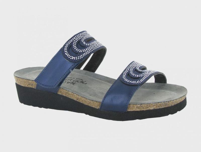 Naot | Ainsley-Polar Sea Leather / Dark Blue w / Nickel Rivets