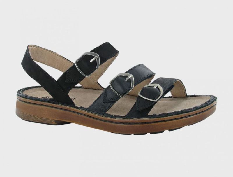 Naot | Lamego-Soft Black Lthr / Shiny Black Lthr / Black Velvet Nubuck