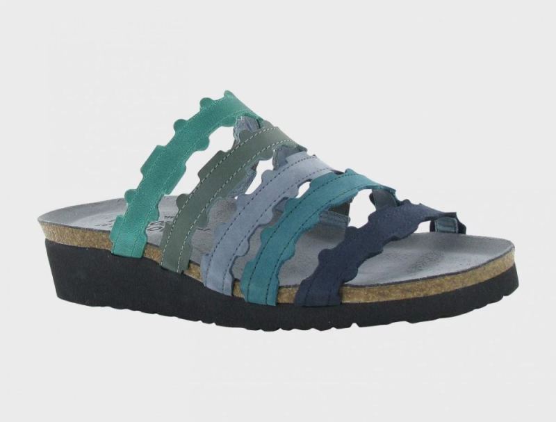 Naot | Adina-Oily Emerald Nubuck / Sea Green Lthr / Feathery Blue Nubuck / Teal Nubuck / Navy Velvet Nubuck
