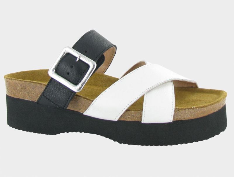 Naot | Juliette-Soft Black Lthr / White Lthr