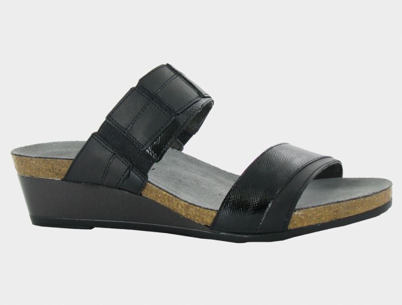 Naot | Royalty-Jet Black Lthr / Black Luster Lthr