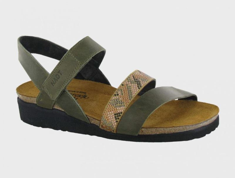 Naot | Gwyneth-Vintage Pine Leather / Camel Combo