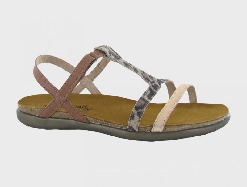 Naot | Judith-Rose Gold Lthr / Cheetah Suede / Mocha Rose Lthr