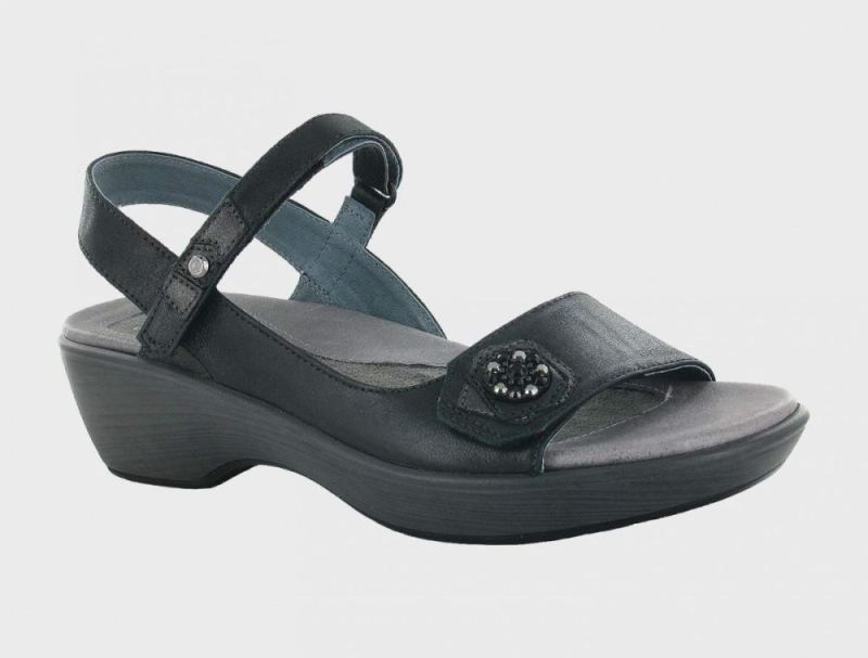 Naot | Reserve-Shiny Black Lthr / Metallic Rd