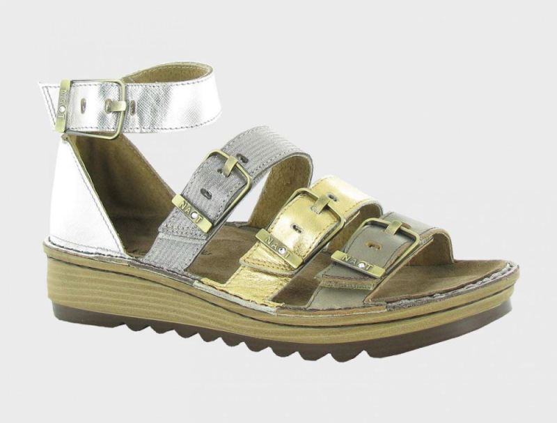Naot | Begonia-Pewter / Gold / Silver Threads / Silver Luster