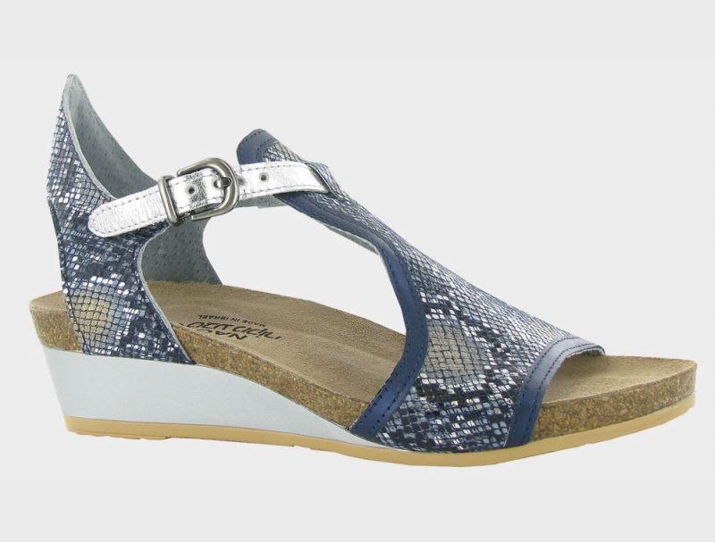 Naot | Fiona-Navy Python Lthr / Polar Sea Lthr / Soft Silver Lthr