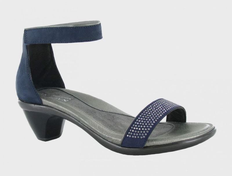 Naot | Progress-Navy Velvet Nubuck / Sterling Lthr / Navy w / Gray Rivets