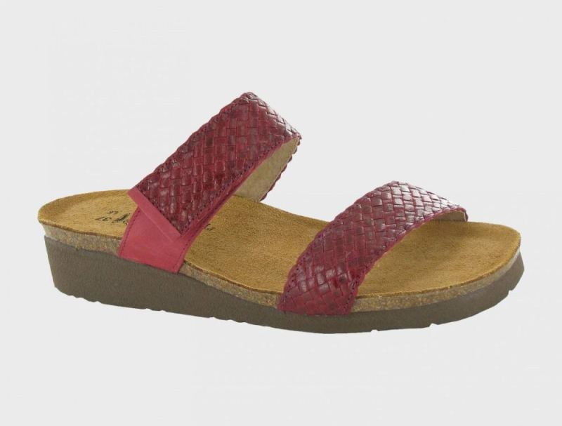 Naot | Blake-Brick Red Nubuck / Red Braid