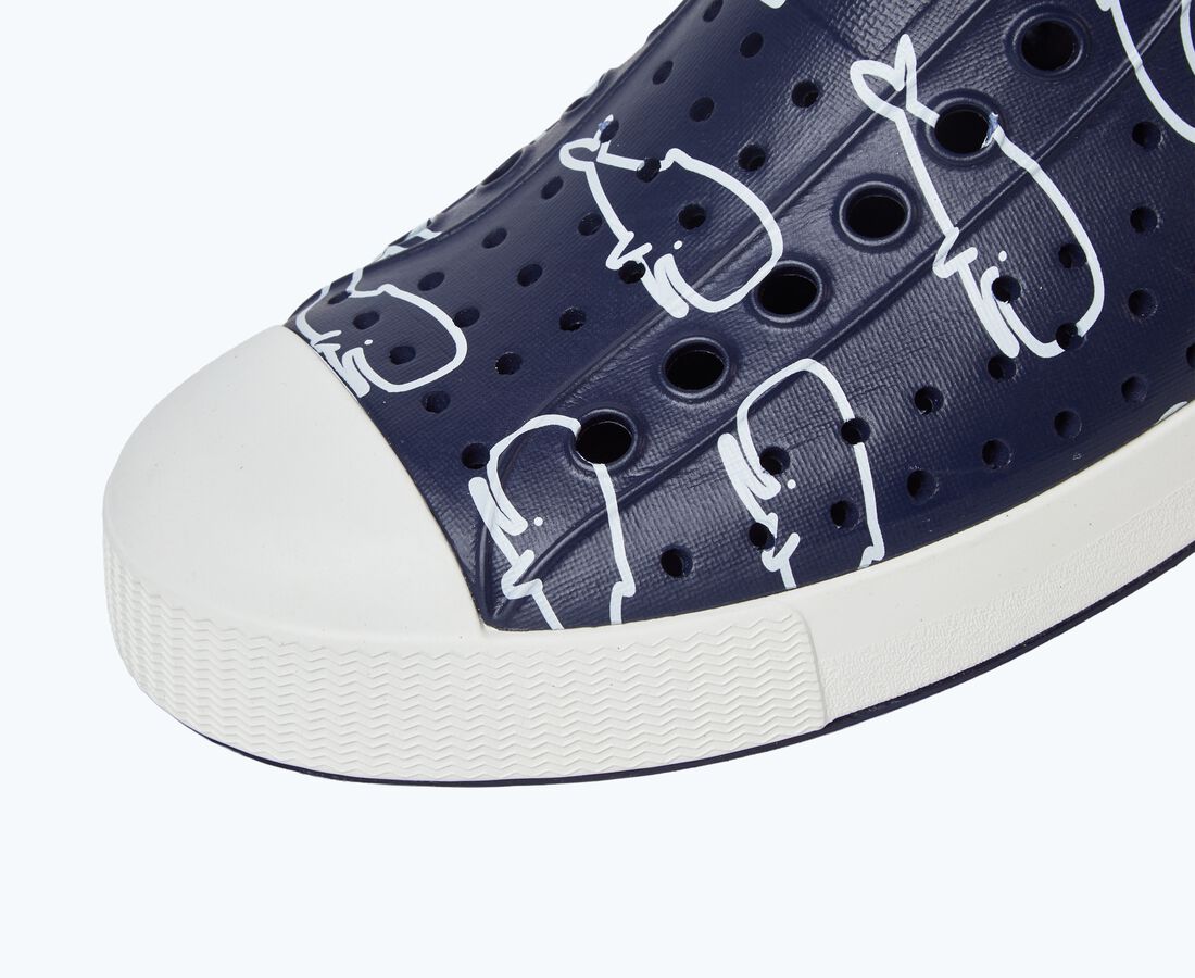 Native Shoes Women's Jefferson Print - Regatta Blue/ Shell White/ Nantucket ACK