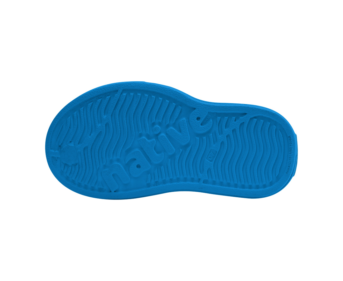 Native Shoes Miles Block Child - Megamarine Blue/ Shell White/ Flame Skull Block