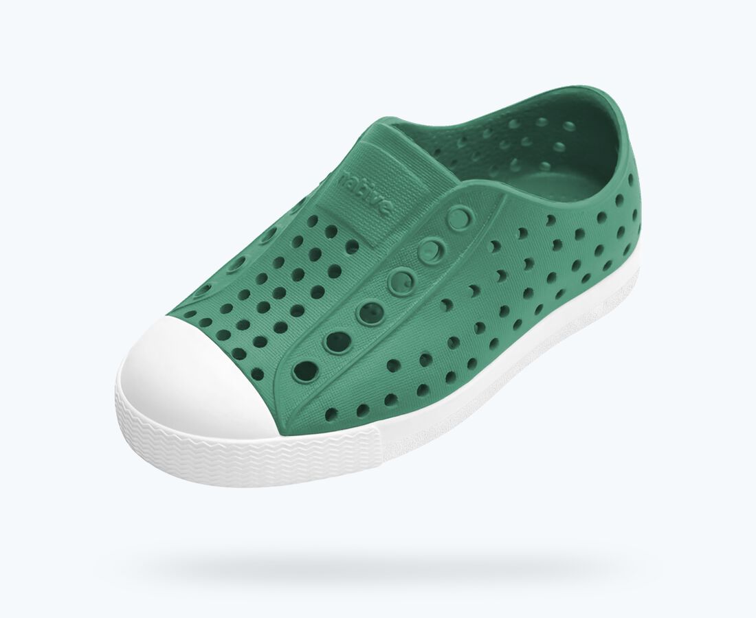 Native Shoes Jefferson Sugarlite&trade; Child - Alpine Green/ Shell White