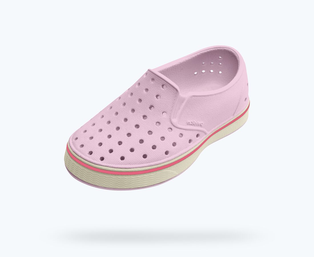 Native Shoes Miles Child - Barely Pink/ Bone White