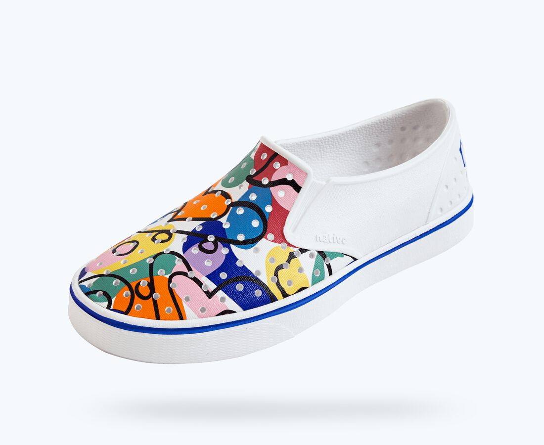 Native Shoes Women's Miles x Sebo Wanderfoam&trade; - Shell White/ Shell White/ Multi Skate