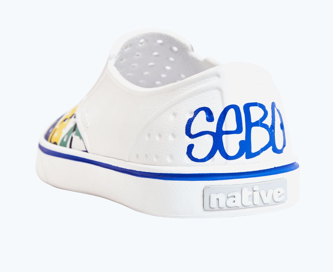 Native Shoes Women's Miles x Sebo Wanderfoam&trade; - Shell White/ Shell White/ Multi Skate