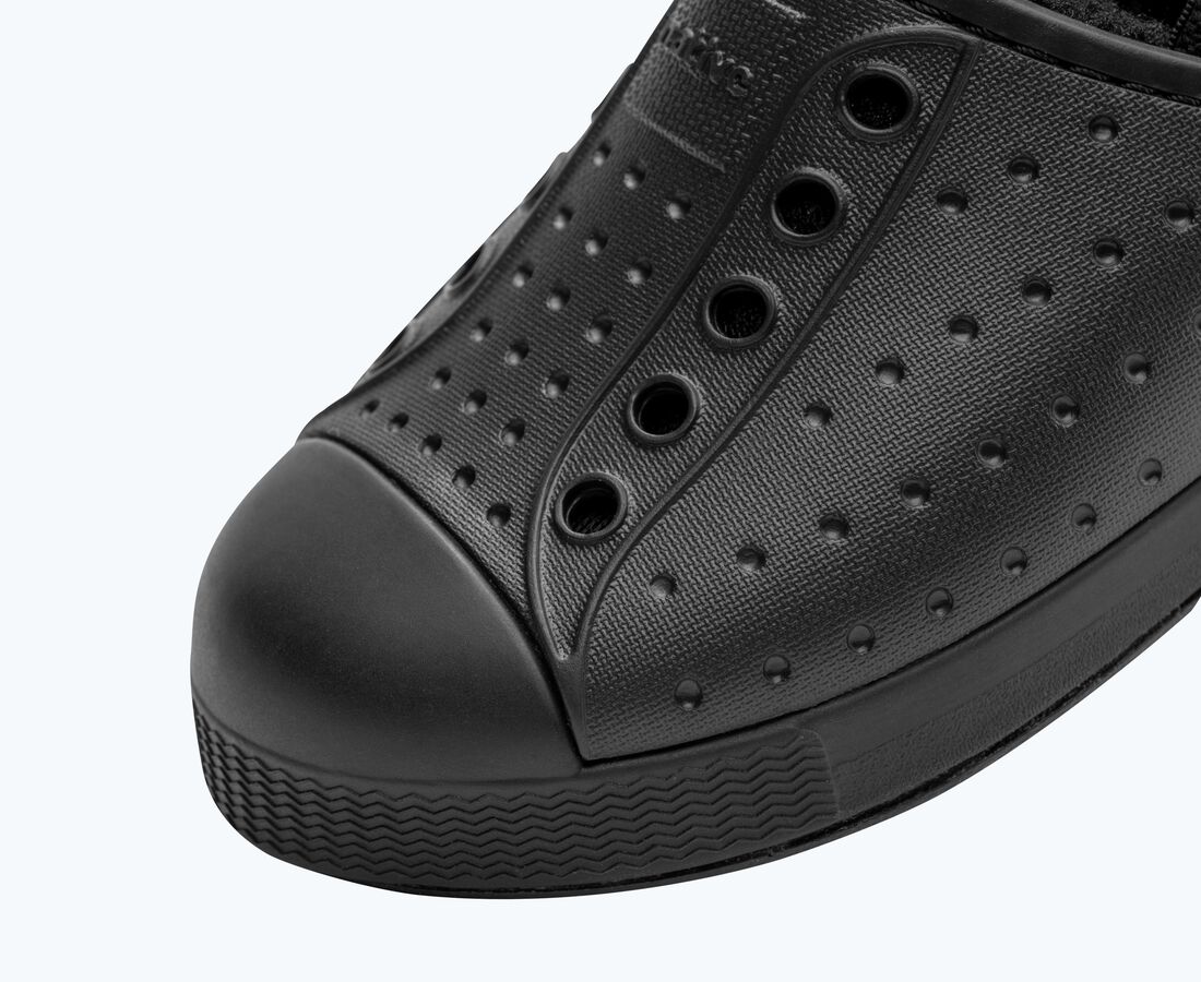 Native Shoes Jefferson Cozy Little Kids - Jiffy Black/ Jiffy Black/ Jiffy Black