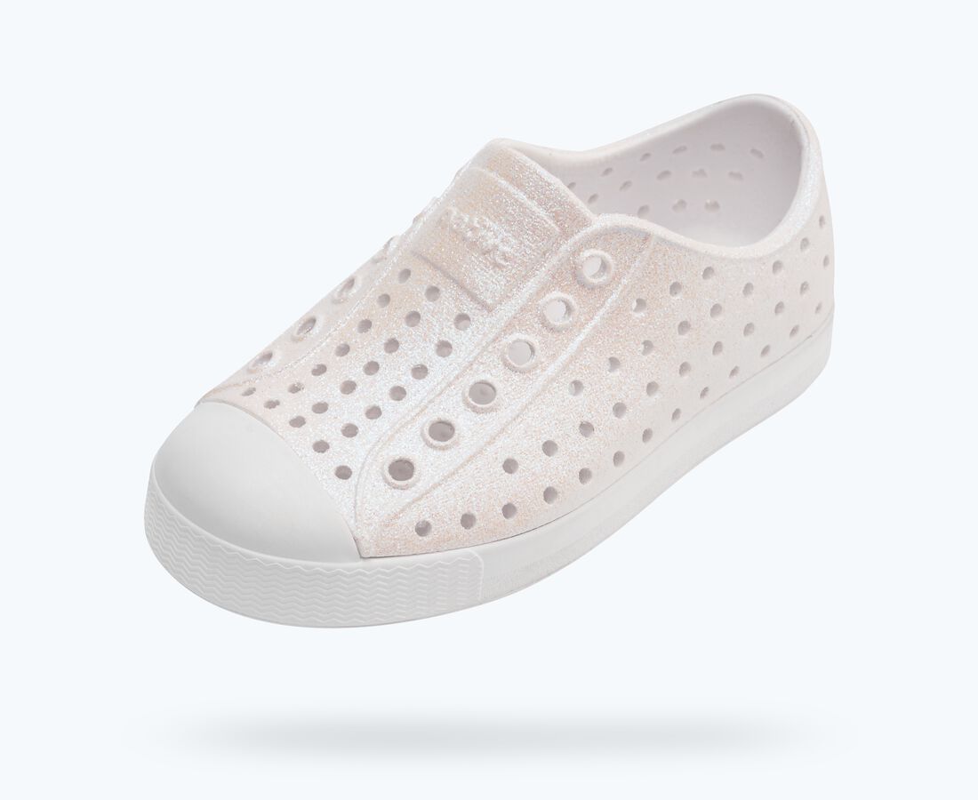 Native Shoes Jefferson Bio-Bling&trade; Child - Shell White Bling/ Shell White