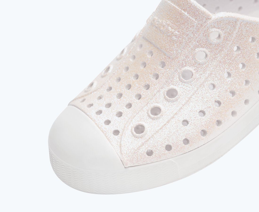 Native Shoes Jefferson Bio-Bling&trade; Child - Shell White Bling/ Shell White