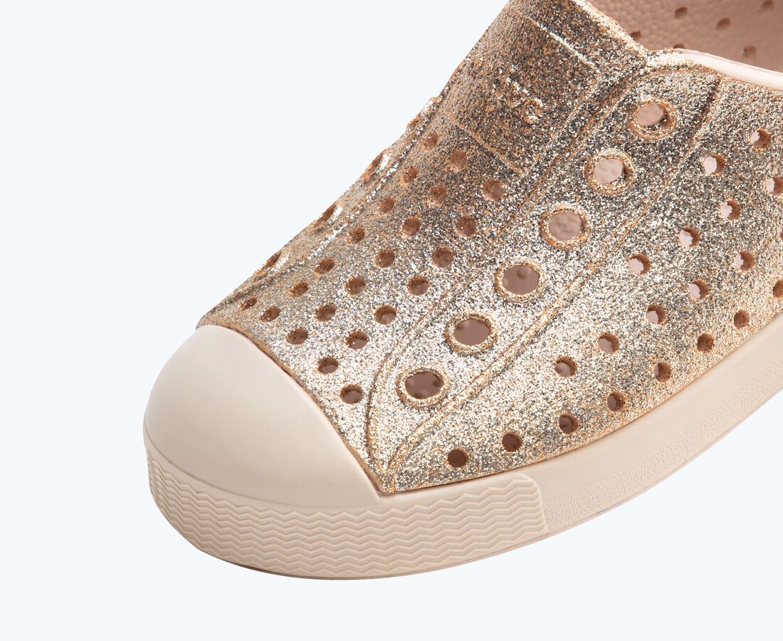 Native Shoes Jefferson Bio-Bling&trade; Child - Rock Salt Bling/ Rock Salt Pink
