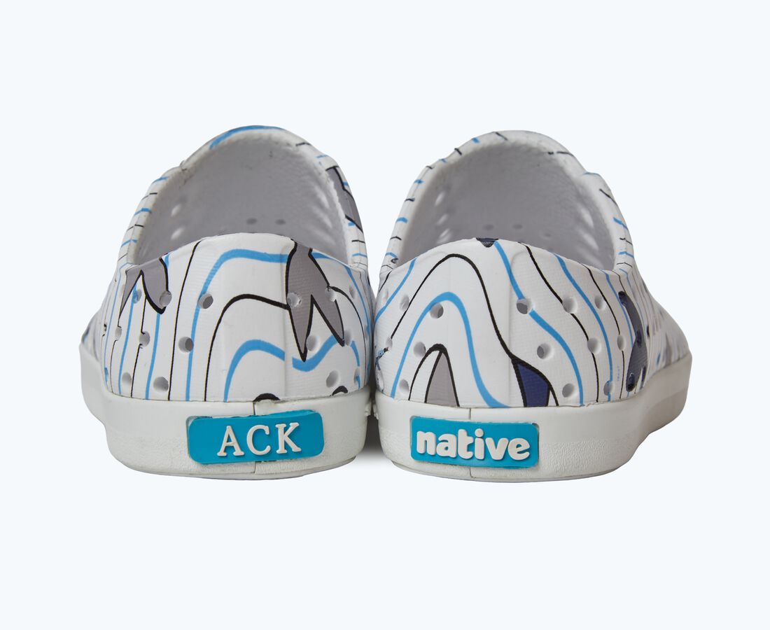 Native Shoes Jefferson Print Child - Shell White/ Shell White/ Resting Nantucket Tail