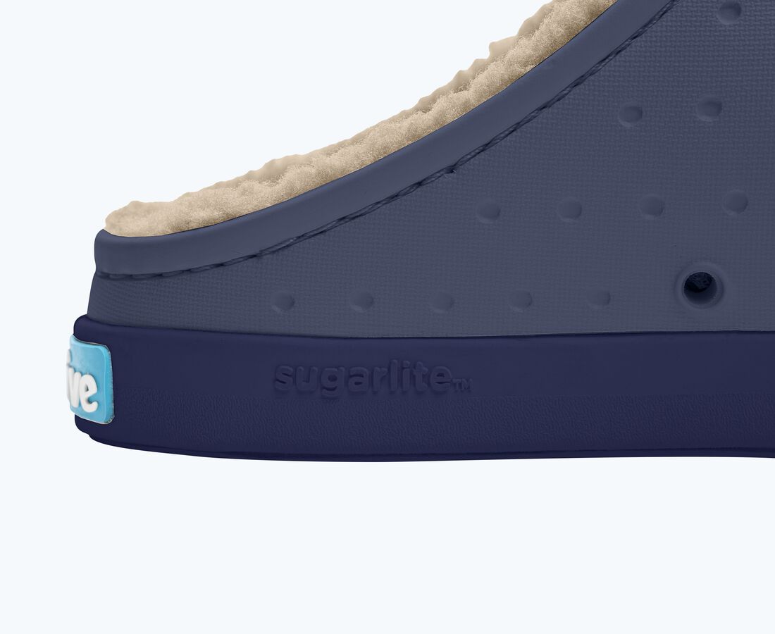 Native Shoes Jefferson Cozy Big Kids - Deep Sea Blue/ Regatta Blue/ Flax Tan