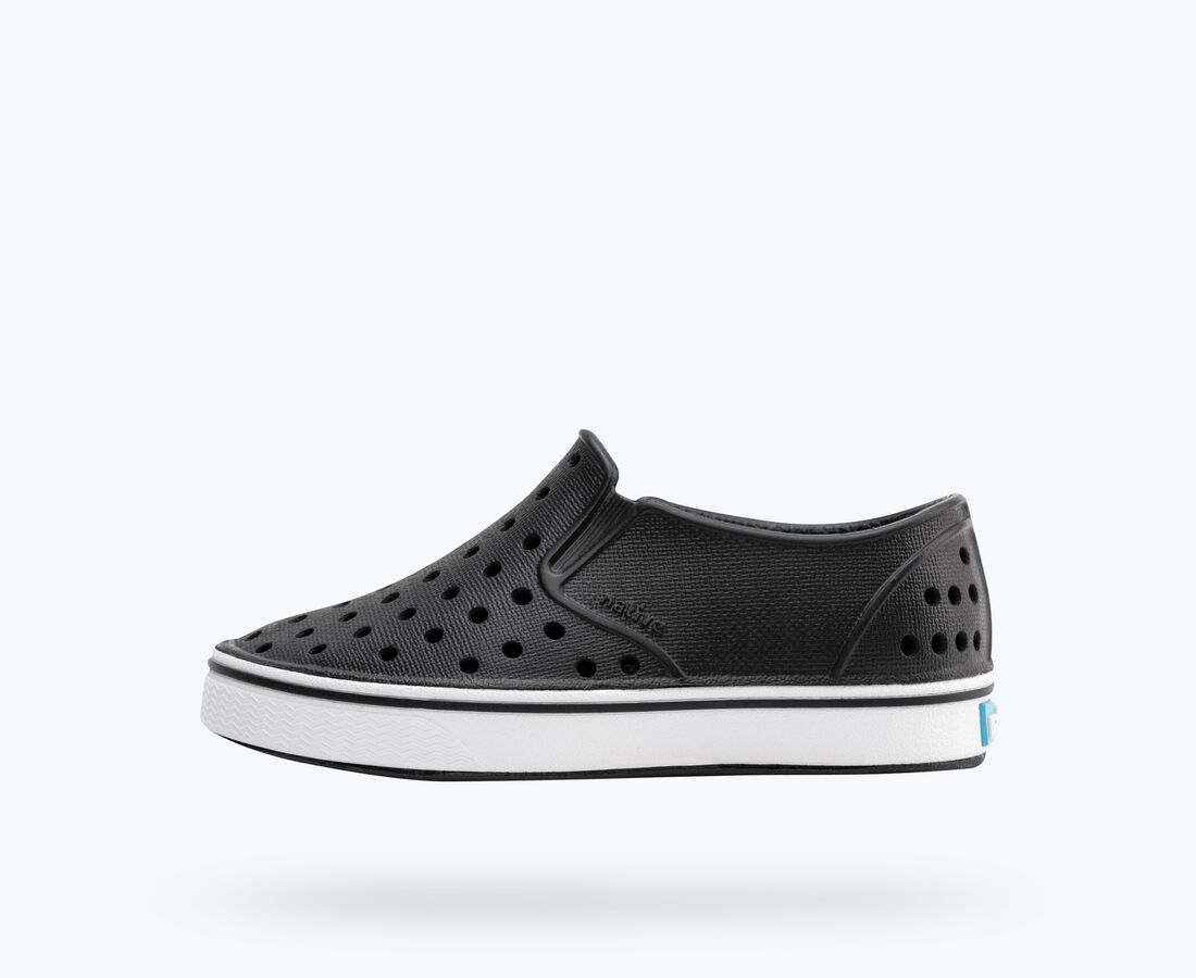 Native Shoes Miles Child - Jiffy Black/ Shell White