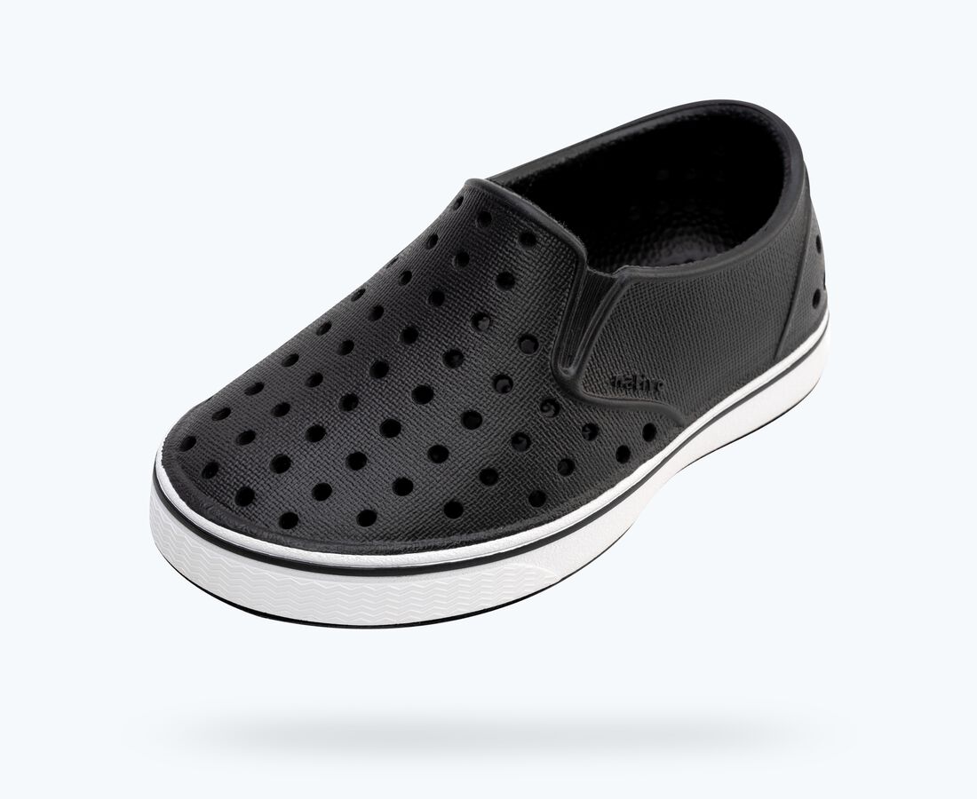 Native Shoes Miles Child - Jiffy Black/ Shell White