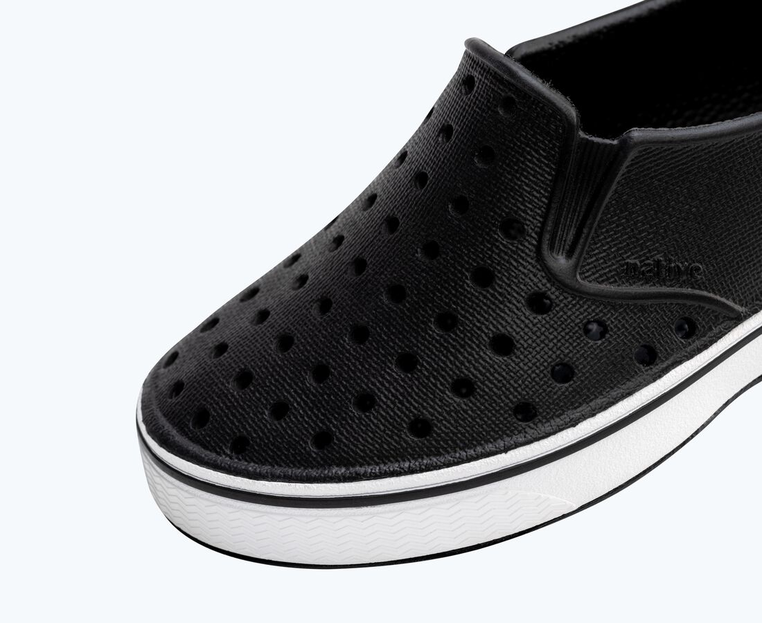 Native Shoes Miles Child - Jiffy Black/ Shell White