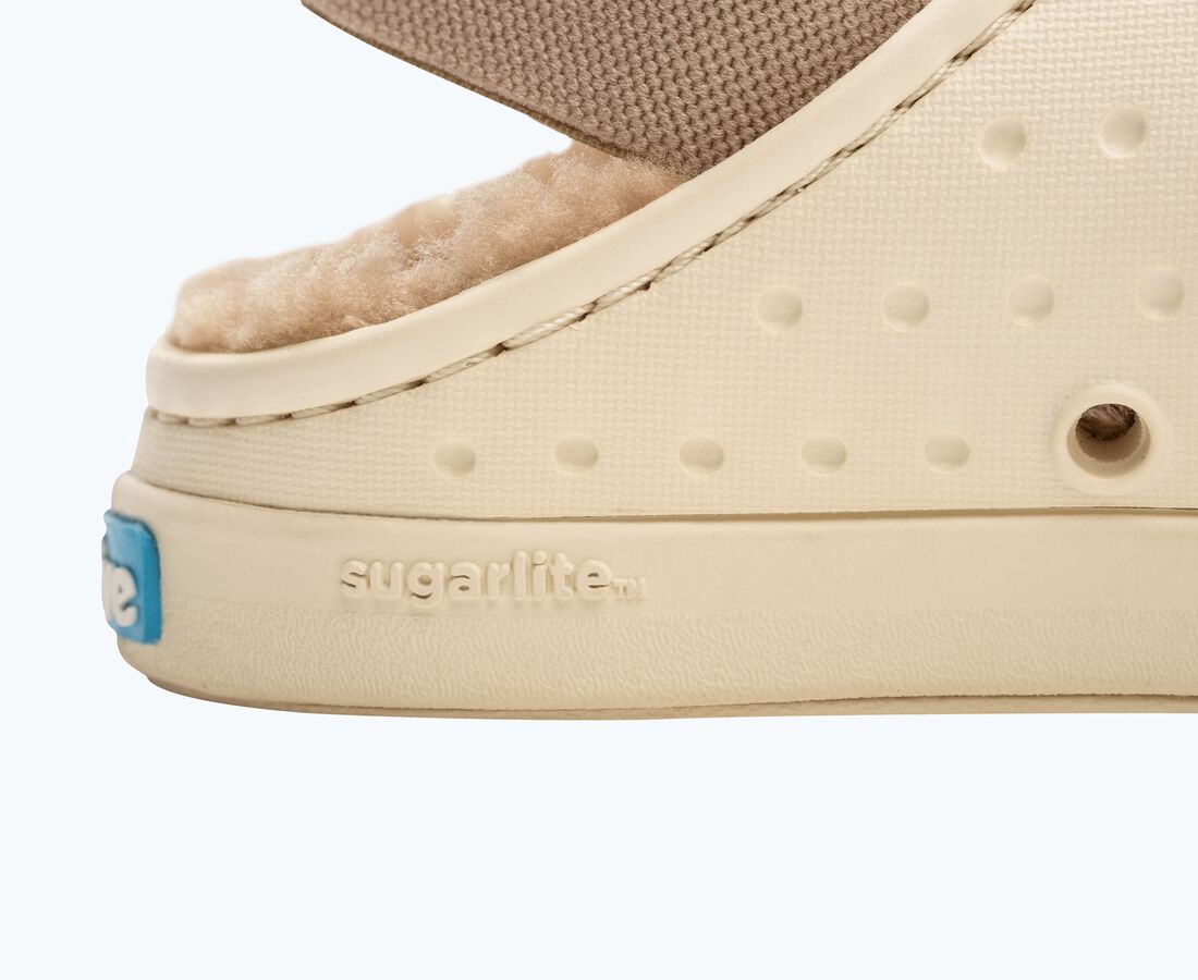 Native Shoes Jefferson Cozy Little Kids - Bone White/ Bone White/ Flax Tan