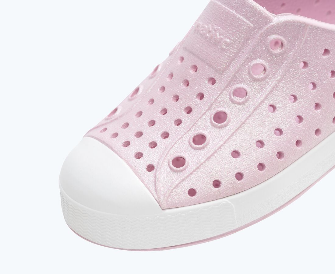 Native Shoes Jefferson Bio-Bling&trade; Child - Barely Pink Bling/ Shell White