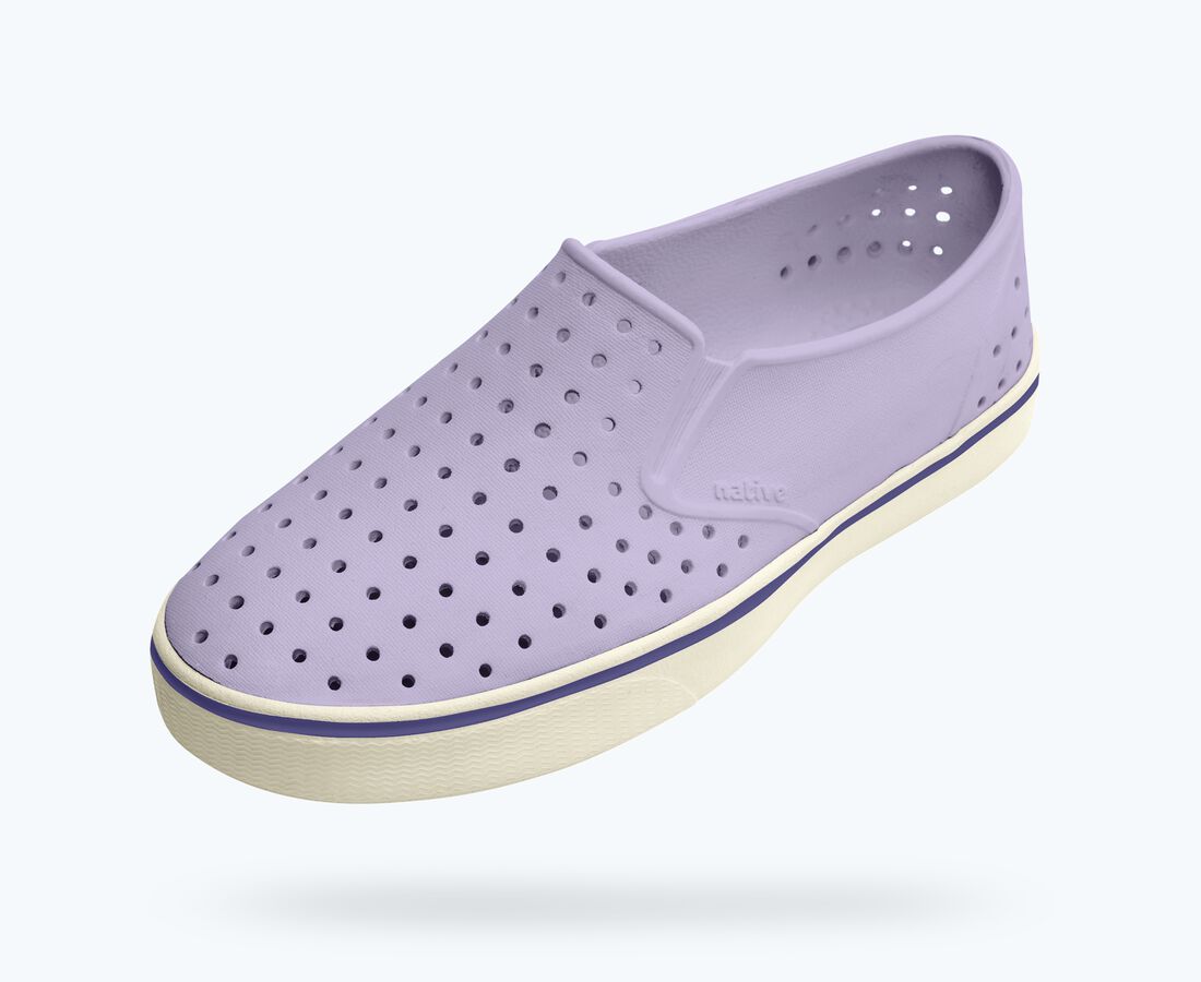 Native Shoes Men's Miles Wanderfoam&trade; - Taro Purple/ Bone White