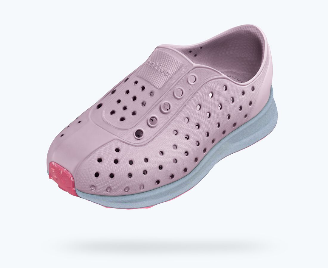 Native Shoes Robbie Child - Barely Pink/ Skyway Blue/ Clover Speckle Rubber