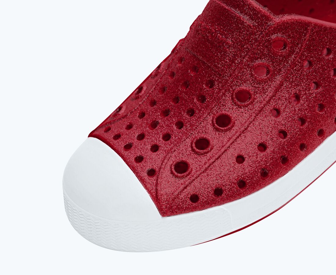 Native Shoes Jefferson Bio-Bling&trade; Child - Ruby Bling/ Shell White
