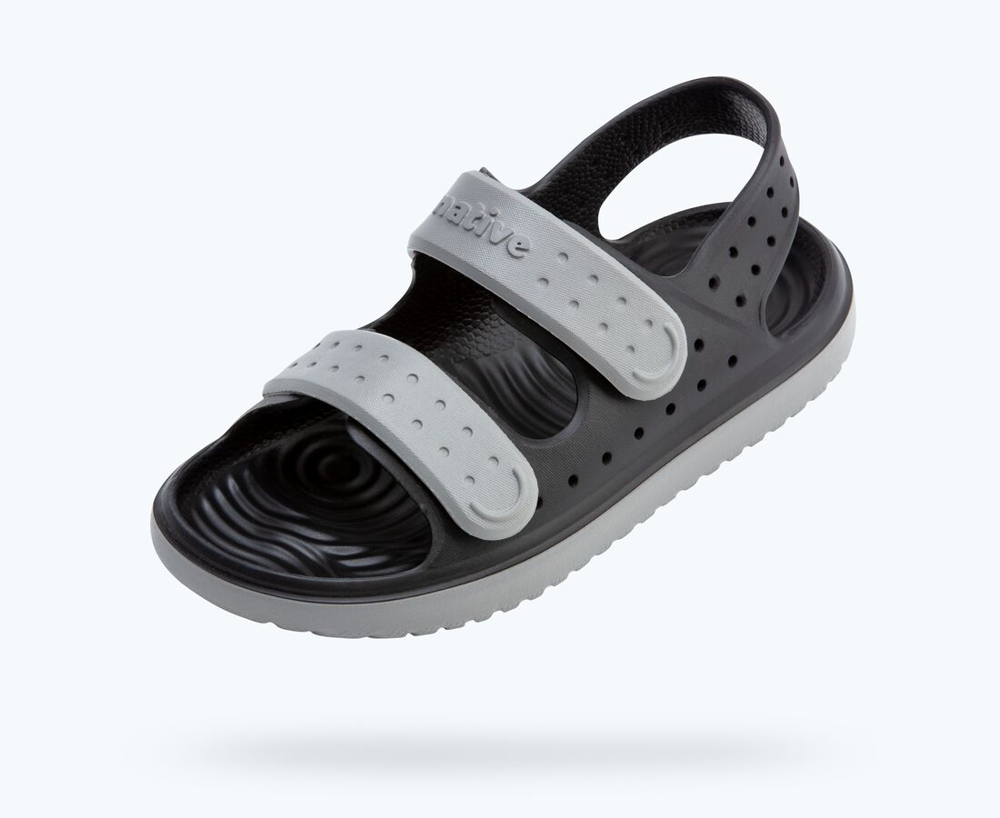 Native Shoes Chase Big Kids - Jiffy Black/ Satellite Grey