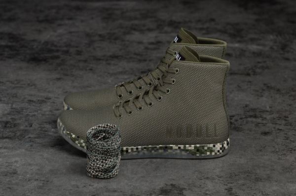 NOBULL WOMEN'S SHOES HIGH-TOP ARMY PIXEL TRAINER