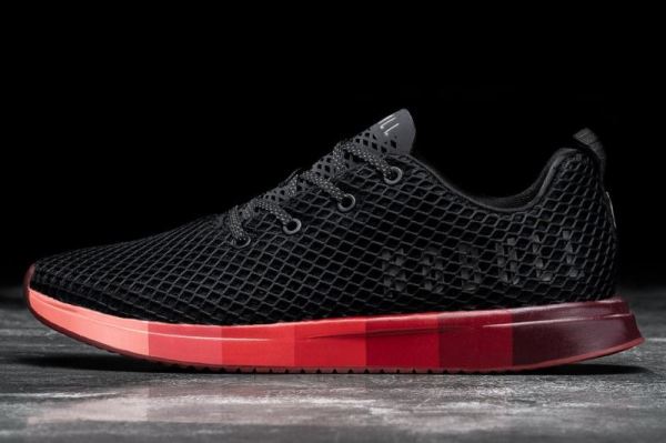 NOBULL MEN'S SHOES BLACK GRADIENT MESH RUNNER