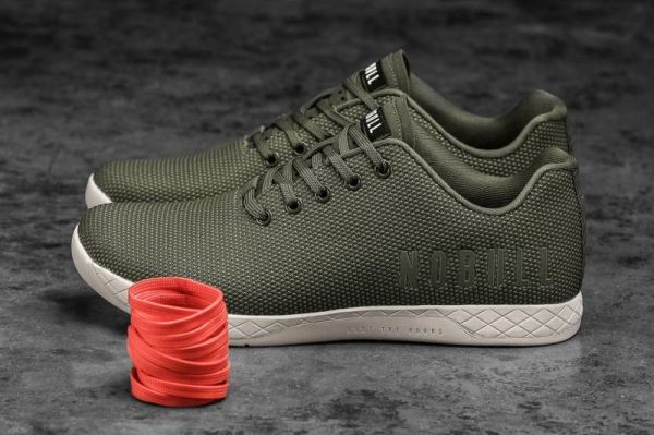 NOBULL MEN'S SHOES ARMY IVORY TRAINER
