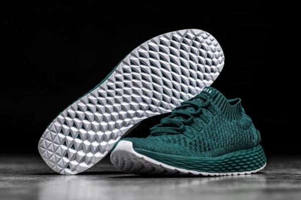 NOBULL MEN'S SHOES DEEP TEAL KNIT RUNNER