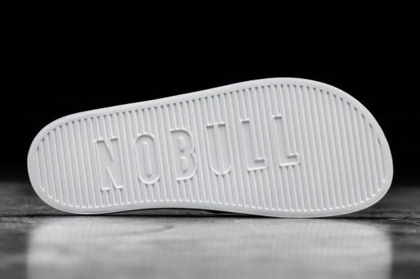 NOBULL MEN'S SHOES BLACK WHITE SLIDE