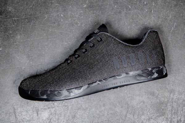 NOBULL MEN'S SHOES BLACK HEATHER GRANITE TRAINER