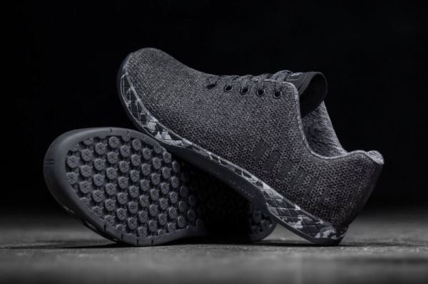 NOBULL MEN'S SHOES BLACK HEATHER GRANITE TRAINER