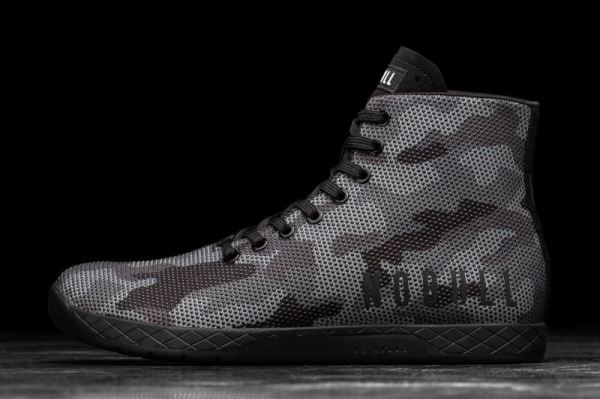 NOBULL MEN'S SHOES HIGH-TOP BLACK CAMO TRAINER