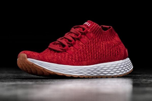 NOBULL MEN'S SHOES RED ALERT KNIT RUNNER